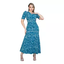 Vestido Longo Sereia Laise Bordado Kauly ( 3690) Evangelica