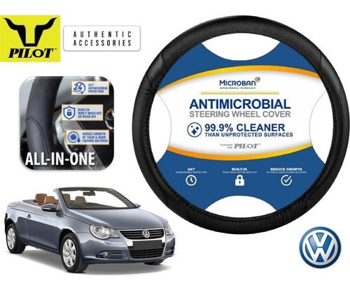 Funda Cubrevolante Negro Antimicrobial Vw Eos 2.0l 2010 Foto 4