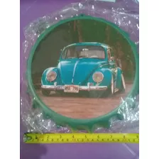 Belo Quadro/placa Decorativa Estilo Vintage. Fusca. 27cm.