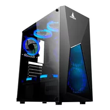 Torre Chasis Iceberg Turbo Z8 + Incluye 5 Ventiladores Azul