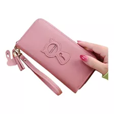 Nueva Cartera Con Cremallera Larga Para Mujer