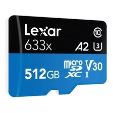 Tarjeta De Memoria Lexar Lsdmi512bb-633a High-performance 633x Con Adaptador Sd 512gb