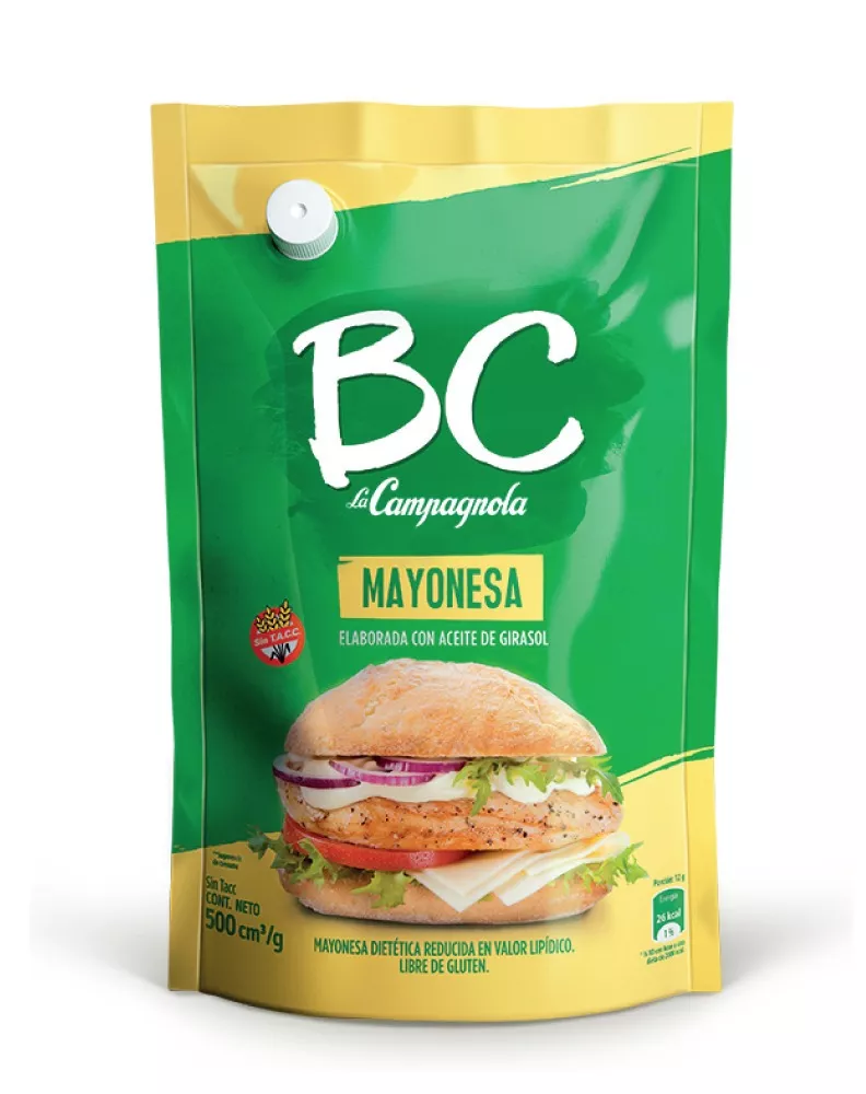 Mayonesa Bc En Doy Pack 500 ml