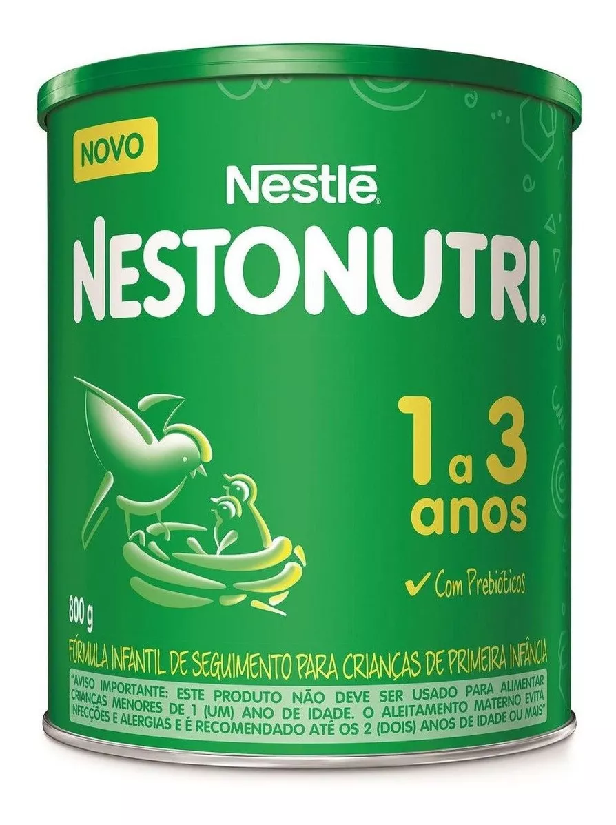 Fórmula Infantil Em Pó Nestlé Nestonutri Composto Lácteo  Em Lata De 800g - 12 Meses 3 Anos