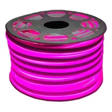 Manguera Neon Flex Led Rollo 25m Ip65 127v Construled L/rosa
