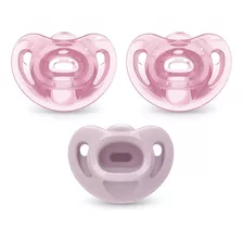 Chupón Comfy Nuk Silicona 6-18m Rosa 3pz