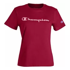 Playera Casual Champion Para Mujer Básica Y Cómoda Rojo