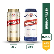 Cerveza Santa Fe Lata 473ml Rubia X12 + Pilsen X12