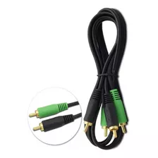 10cabos Rca Emborrachado Preto 4mm Svart By Techone 1 Metro