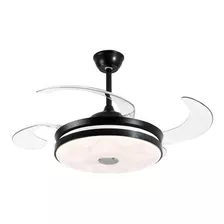 Ventilador Con Luz Led 3 Tonos Y Bocina Bluetooth F8911a