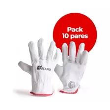 Guantes De Cabritilla Pack 10und S/forro Certificados