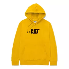 Hoodie Fleece Cat Logo Pull Amarillo Hombre 4050047-9k2