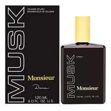 Colonia De Almizcle Dana Monsieur Para Hombres 4 Onzas