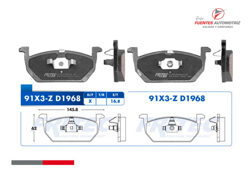 Kit Pastillas Freno Delanteras Vw T-cross 2020 2021 Cermica Foto 4