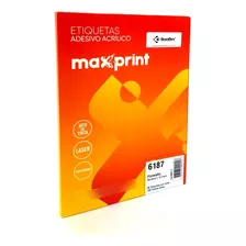 Etiquetas 6187 44,4mm X 12,7mm Maxprint