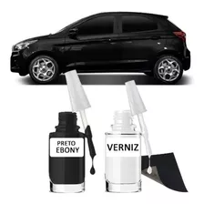 Tinta Tira Risco Automotivo Ford Ka Preto Ebony Cor Original