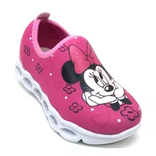 Tênis Infantil Feminino Menina Personagem Minnie Luz De Led