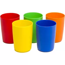 Greenco Vasos De Plástico Pequeños Para Niños, 5 Unidades, T