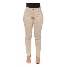 Calça Feminina Skinny Sarja Cós Alto Premium Modela O Corpo 