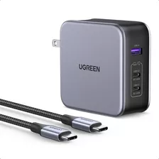 Ugreen 140w Cargador Usb-c Macbook Pro 1.5m Cable 3 Puertos