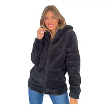 Campera Mujer Corderito Bifas Tapado Buzo Moda Dama 