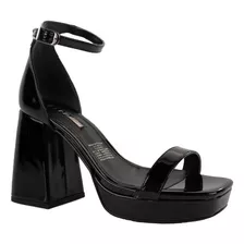 Zapatilla Efe Casual Para Dama Mod 325202 Negro Charol