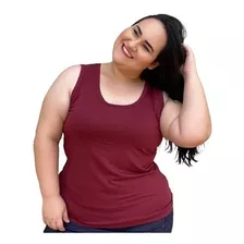 Regatas Academia Feminina Básica Camiseta Fitness Plus Size 
