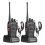 Pack 2 Radios Transmisor Walkie Talkie Baofeng 888s Color Negro Bandas De Frecuencia 400-470 Mhz