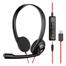 Nubwo - Auriculares Usb Con Microfono Para Ordenador Portati