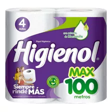 Papel Higiénico Higienol Max Simple Hoja 100 M De 4 U