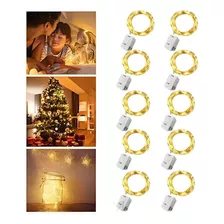 10 Pcs Luces De Hadas Con Pilas Para Diy Decoraciones 30leds