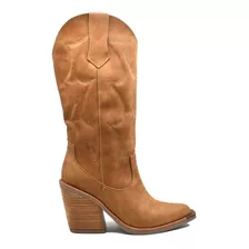 Texanas Botas Caña Media Taco Alto Cuero Vacuno Mod. Kira