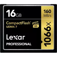 Cartão De Memória Udm Lexar Compactflash 16gb