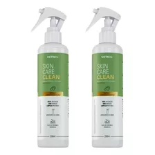 Kit 2x Spray Vetnil Skin Care Clean 250ml