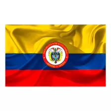 Bandera Colombia Escudo 150x90cm Exterior Grande Doble Cara