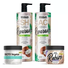 Pack Shampoo Y Acondicionador Brazilian Con Queratinas