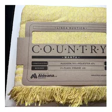 Cubrecama Manta Rustica Country / Cubresillon 2 1/2 Plaza 