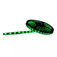 Tira Led 3528 Adhesiva Pc Box 60/m 5m 12v Verde