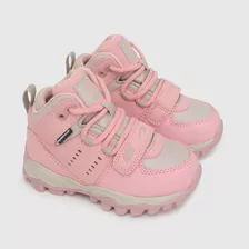 Botin De Niña Waterproof Rosado (22 A 27)