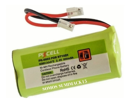 Bateria Telefono Inalambrico Bt1021 2.4/600mah 2 Cables