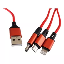 Cabo Carregador Usb 3 X 1