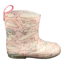 Botas De Lluvia Para Niña Impermeable 8215 Hule 14 Al 17