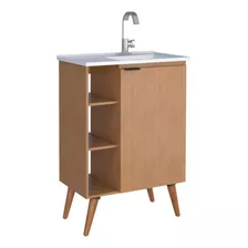 Mueble De Baño Hortensia De Pie Con Bacha De Resina