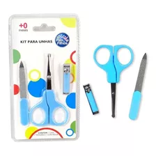 Kit De Cuidado Para Bebês Pais E Filhos Azul Azul - X 3