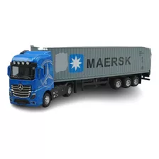 Miniatura Carreta Mercedes Benz Container Esc 1:50 Maersk B