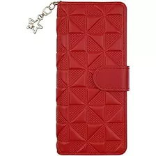 Funda Para Samsung Z Fold 3 -cuero Rojo -cob.total C/correa