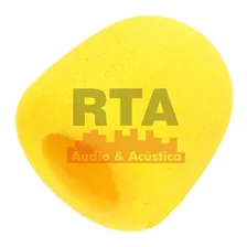Espuma Colorida Amarela Protetora Para Globo De Microfone