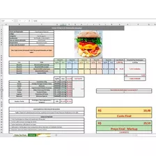 Planilha Precificação Produto - Markup Ficha Técnica Produto