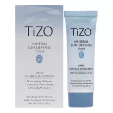 Protector Solar Tizo Mineral Sun Defense Tinted Spf 50 50 Ml