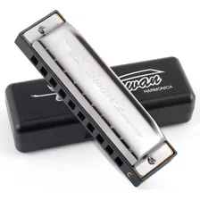 Swan Blues Harmonica C Key Para Crianças E Adultos, 10 Burac